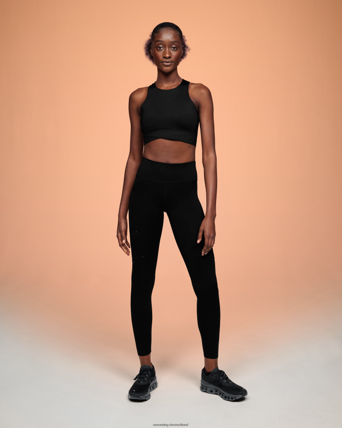 Frauen 4TJ868192 Schwarz Performance-Strumpfhose On Running