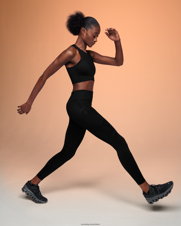 Frauen 4TJ868192 Schwarz Performance-Strumpfhose On Running
