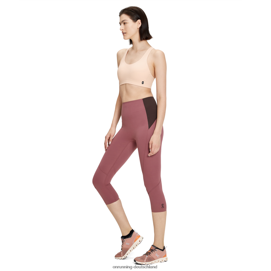 Frauen 4TJ868267 Kirsche Bewegungs-3/4-Strumpfhose On Running