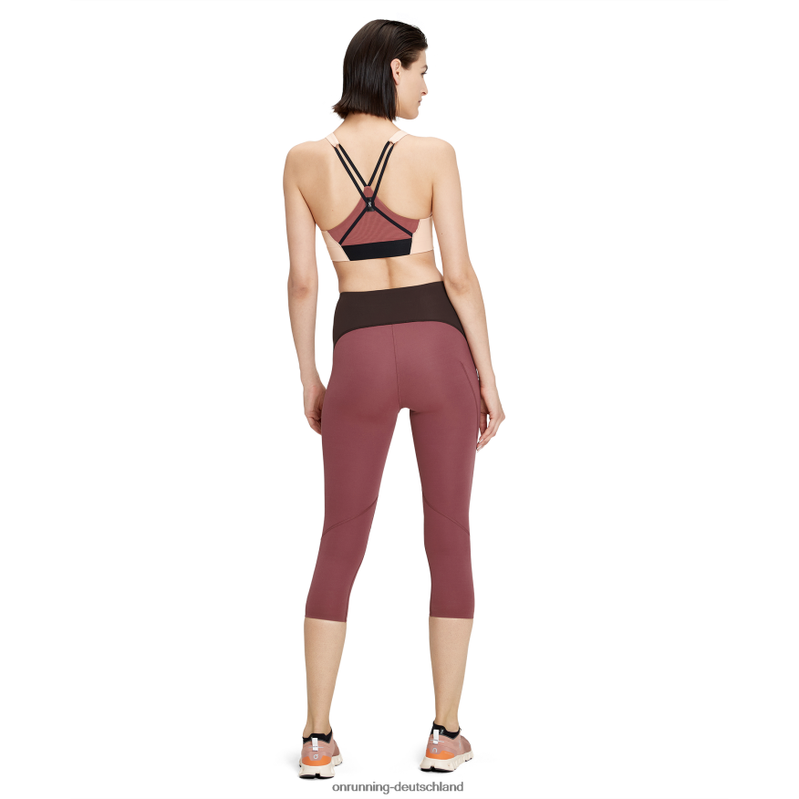 Frauen 4TJ868267 Kirsche Bewegungs-3/4-Strumpfhose On Running