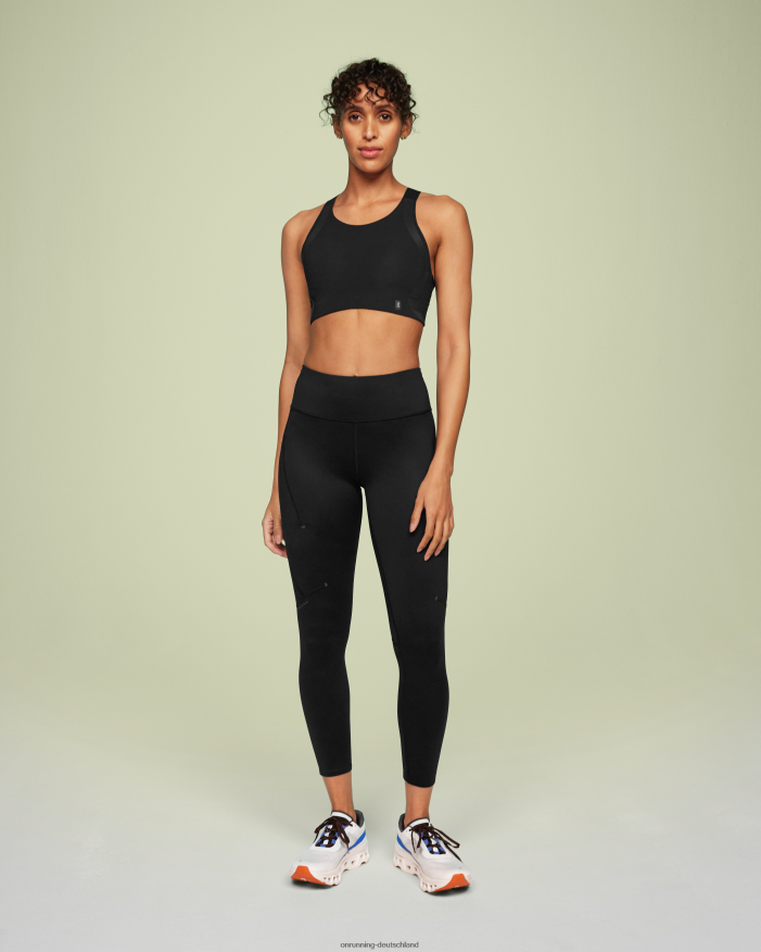 Frauen 4TJ868278 Schwarz Performance-Strumpfhose 7/8 On Running