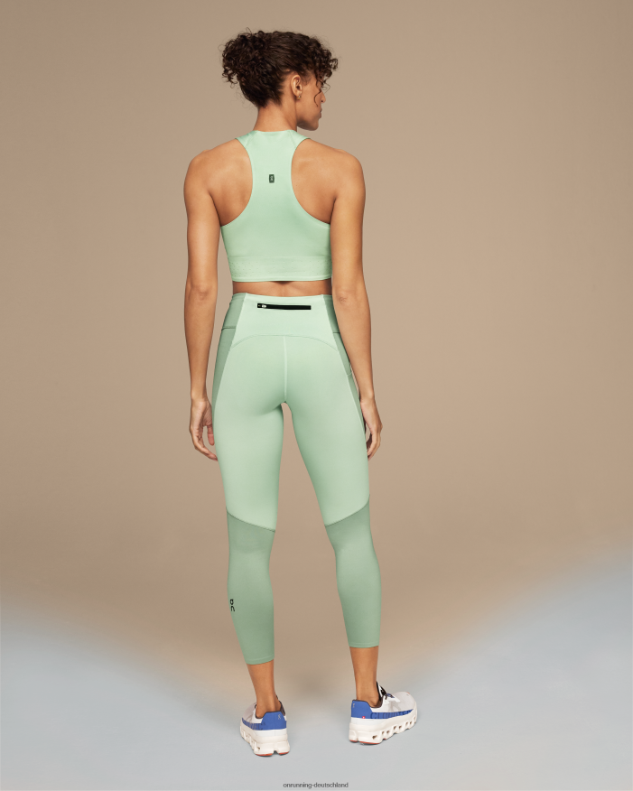 Frauen 4TJ868281 Moos/Bach Performance-Strumpfhose 7/8 On Running