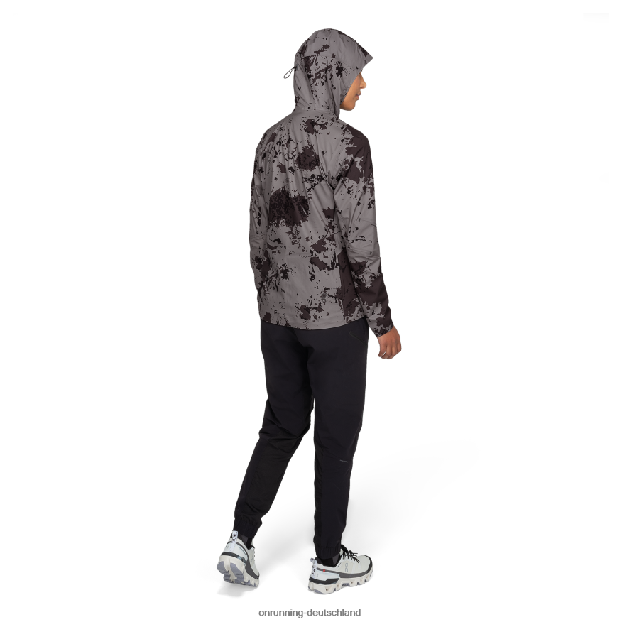 Frauen 4TJ868142 Sonnenfinsternis/Schwarz wasserdichter Anorak On Running