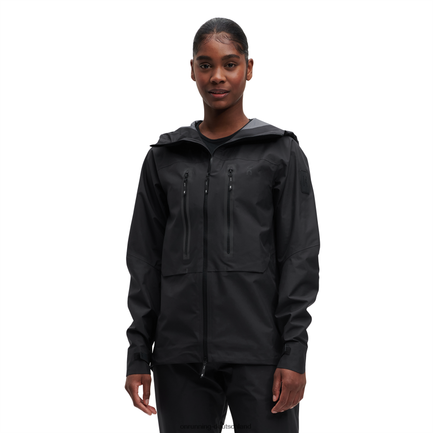 Frauen 4TJ868328 Schwarz Sturmjacke On Running