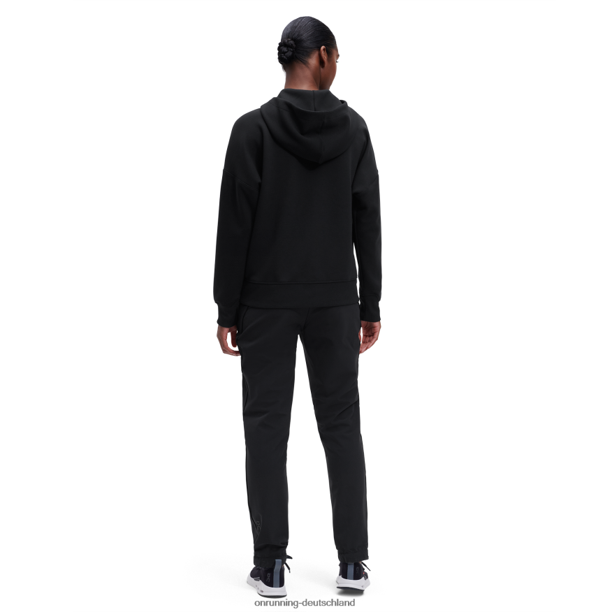Frauen 4TJ868243 Schwarz Kapuzenpullover mit Reißverschluss On Running