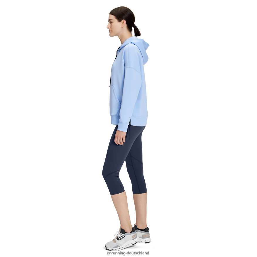 Frauen 4TJ86872 Stratosphäre/Marine Kapuzenpullover On Running