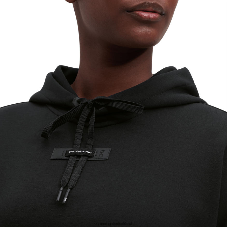 Frauen 4TJ86874 Schwarz Kapuzenpullover On Running