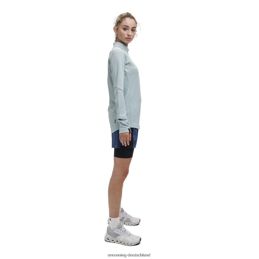 Frauen 4TJ868134 Denim/Schwarz aktive Shorts On Running