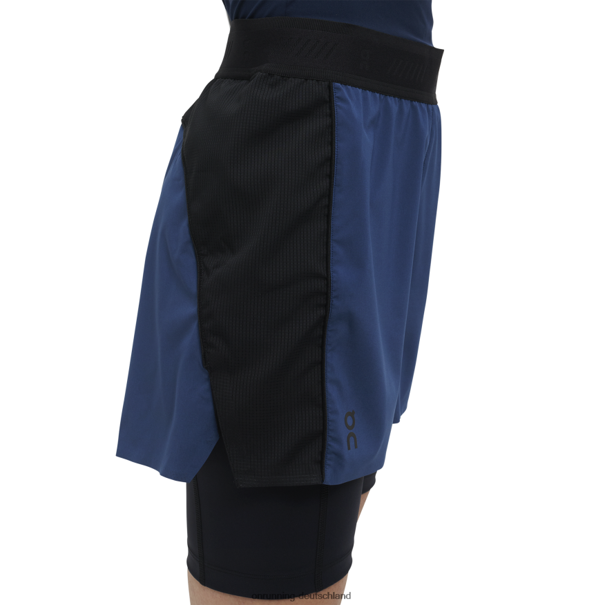 Frauen 4TJ868134 Denim/Schwarz aktive Shorts On Running