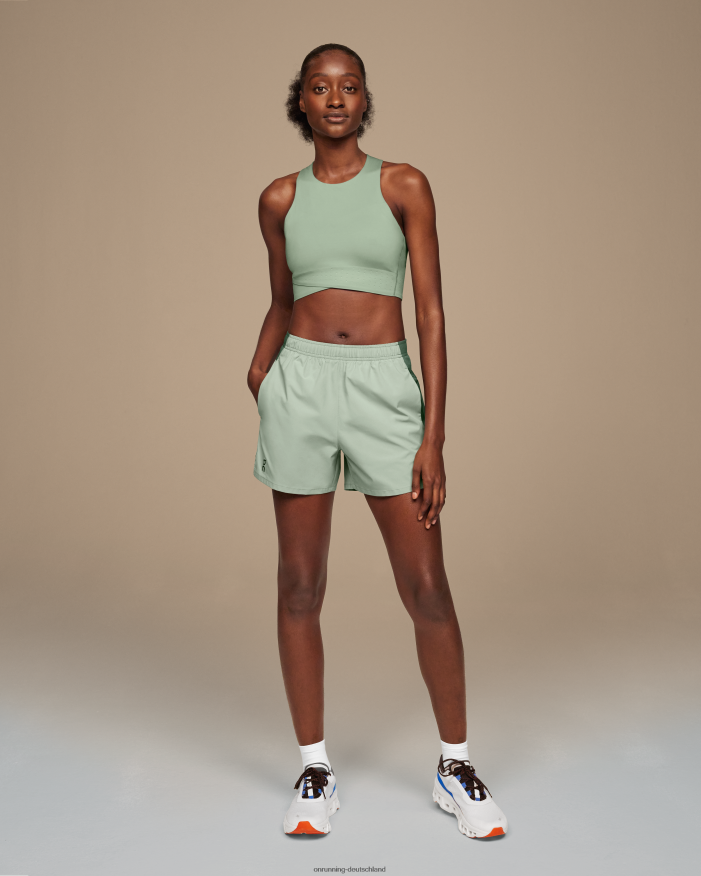Frauen 4TJ868239 Moos/Efeu unverzichtbare Shorts On Running