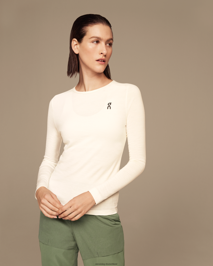 Frauen 4TJ868301 Weiß Merino-Long-T On Running