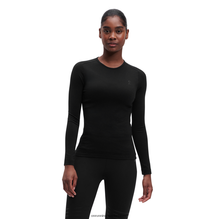 Frauen 4TJ868302 Schwarz Merino-Long-T On Running