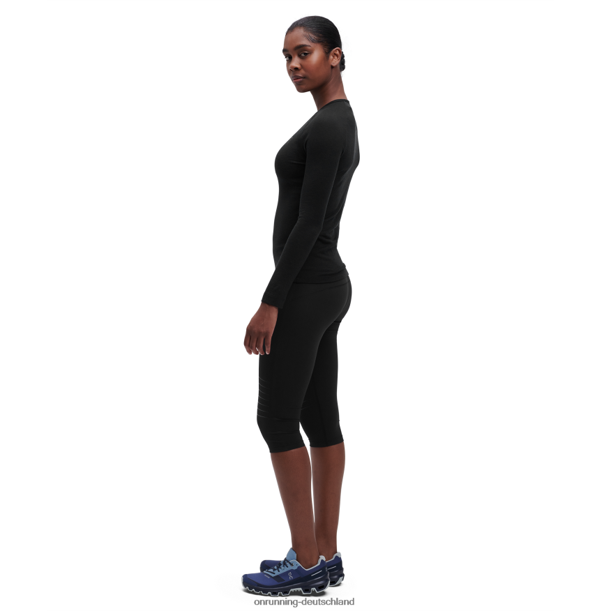 Frauen 4TJ868302 Schwarz Merino-Long-T On Running