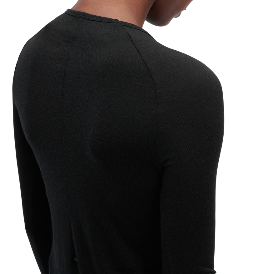 Frauen 4TJ868302 Schwarz Merino-Long-T On Running