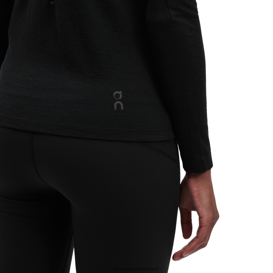 Frauen 4TJ868302 Schwarz Merino-Long-T On Running