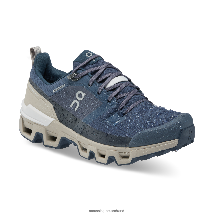 Frauen 4TJ86822 Marine/Wüste Cloudwander wasserdicht On Running