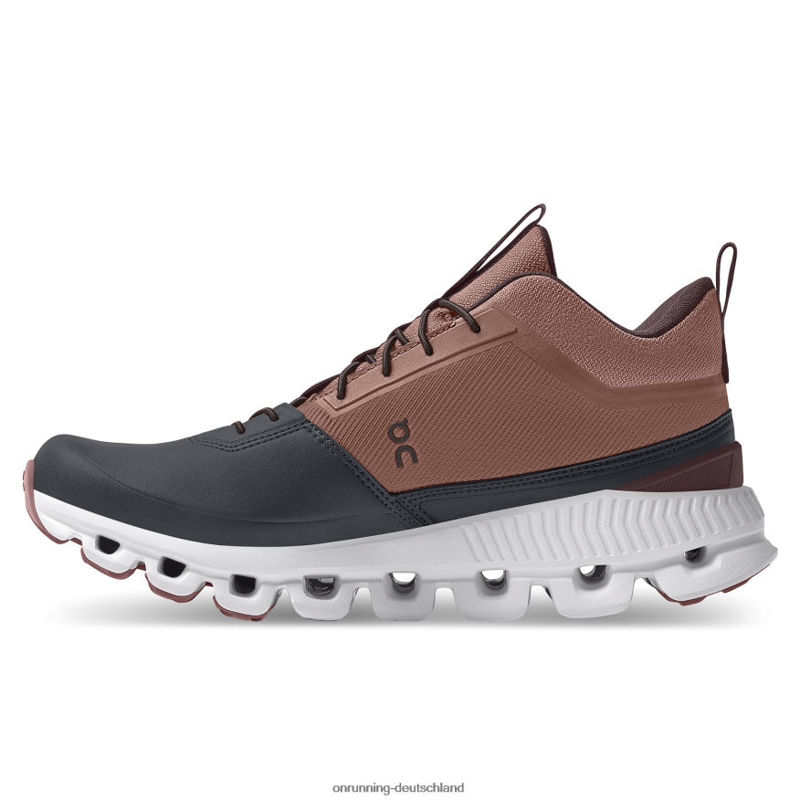 Frauen 4TJ868510 Kakao/Kiesel Cloud Hi wasserdicht On Running