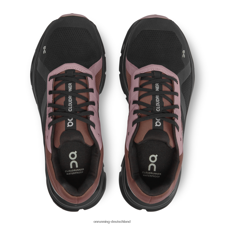 Frauen 4TJ868386 schwarz/traube Cloudrunner wasserdicht On Running