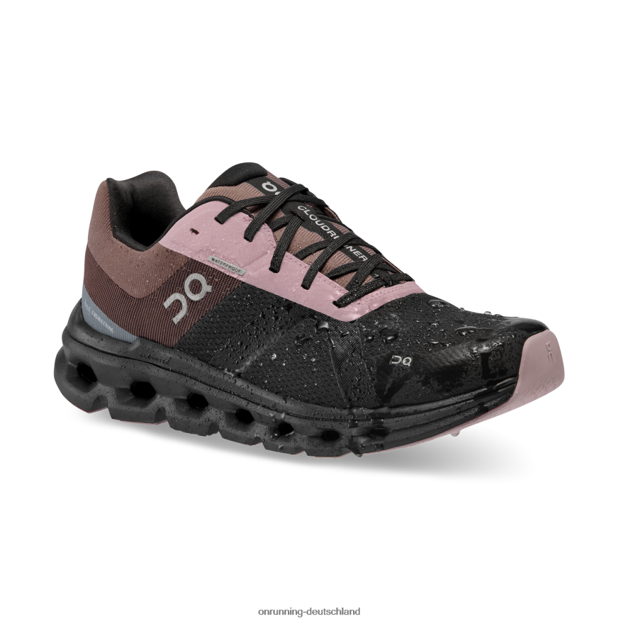 Frauen 4TJ868386 schwarz/traube Cloudrunner wasserdicht On Running