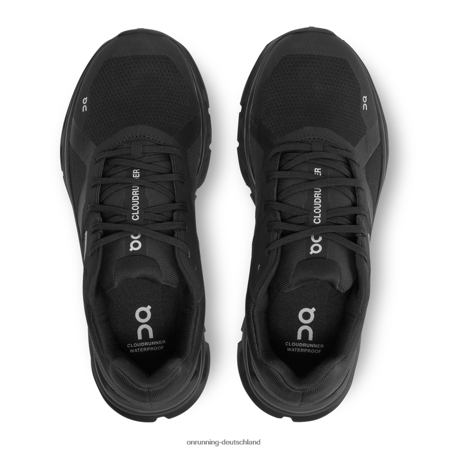 Frauen 4TJ868387 Schwarz Cloudrunner wasserdicht On Running