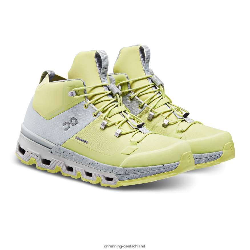 Frauen 4TJ868375 Gletscher/Zest Cloudtrax wasserdicht On Running