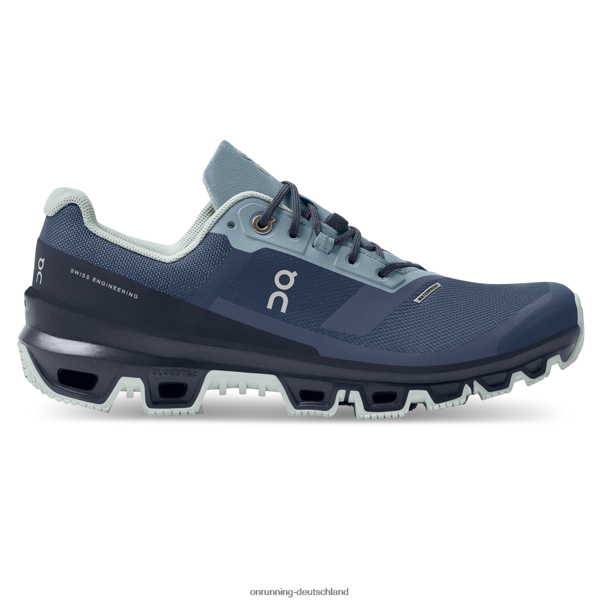 Frauen 4TJ86871 Denim/Mitternacht cloudventure wasserdicht On Running