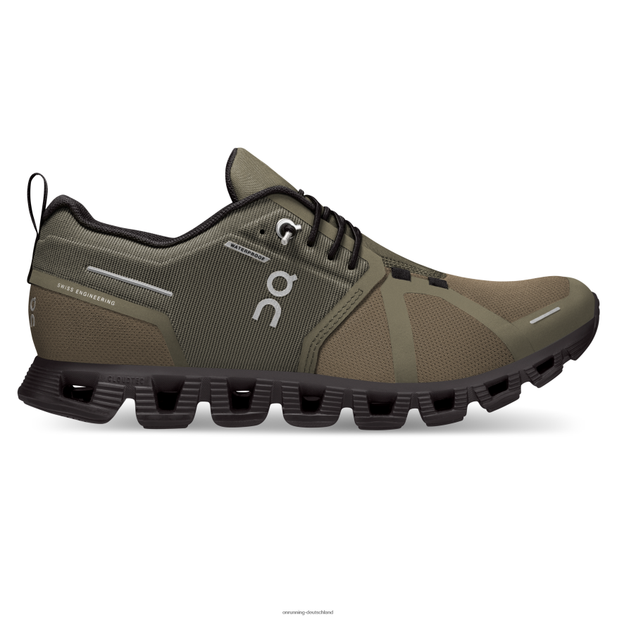 Frauen 4TJ868190 oliv/schwarz Wolke 5 wasserdicht On Running