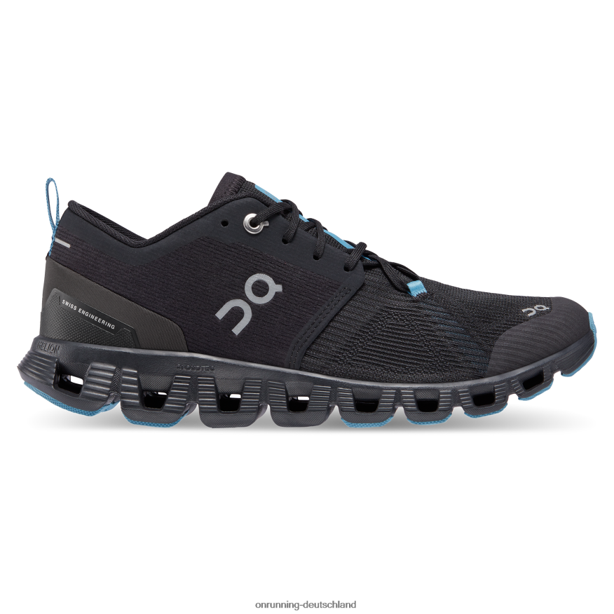 Frauen 4TJ86811 Schwarz/Niagara Wolke x 3 Schicht On Running