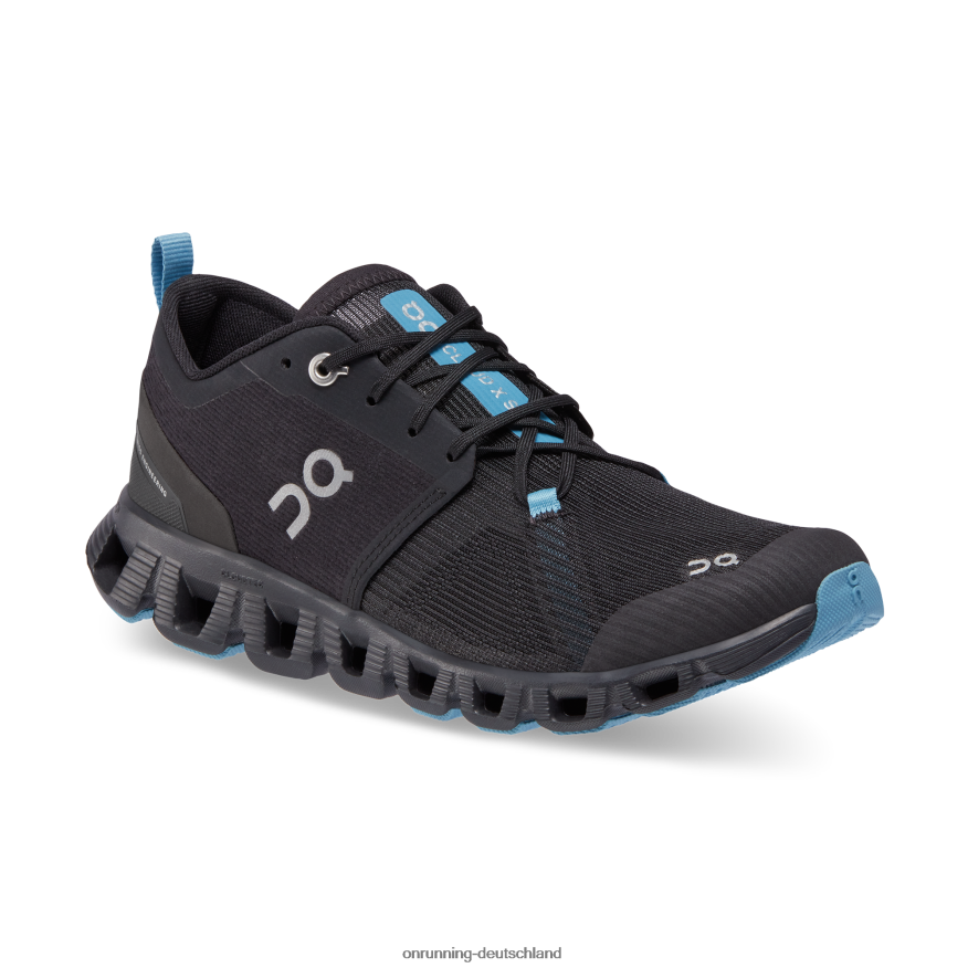 Frauen 4TJ86811 Schwarz/Niagara Wolke x 3 Schicht On Running