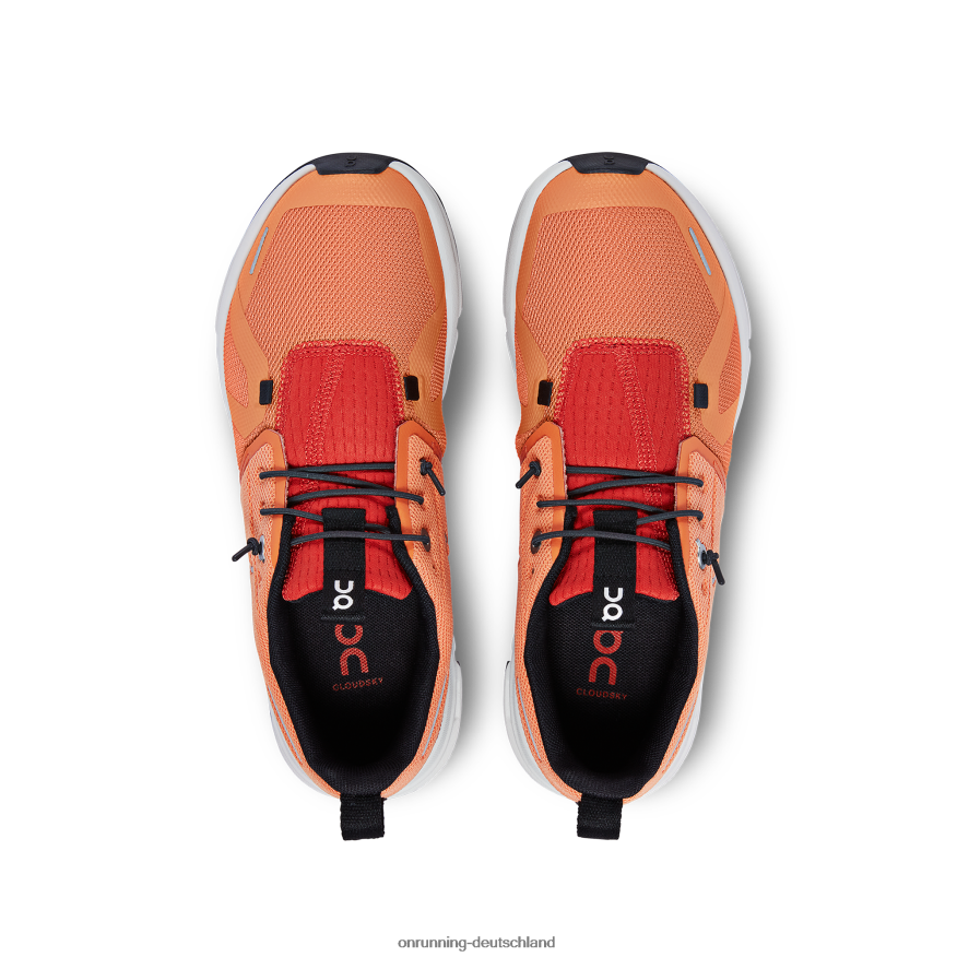 Kinder 4TJ868986 Orange Rot Wolkenhimmel On Running