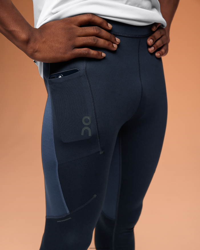 Männer 4TJ868780 Marine/Jeans Performance-Strumpfhose On Running
