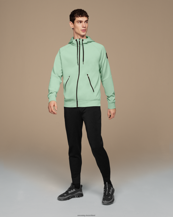 Männer 4TJ868716 Moos Kapuzenpullover mit Reißverschluss On Running