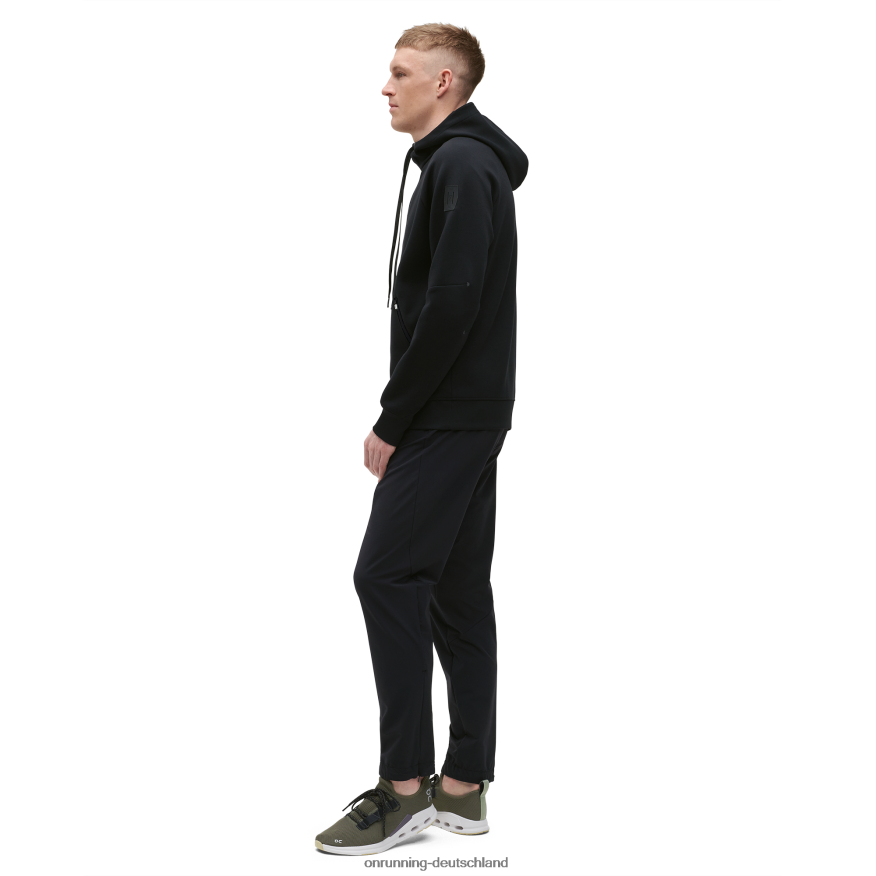 Männer 4TJ868717 Schwarz Kapuzenpullover mit Reißverschluss On Running