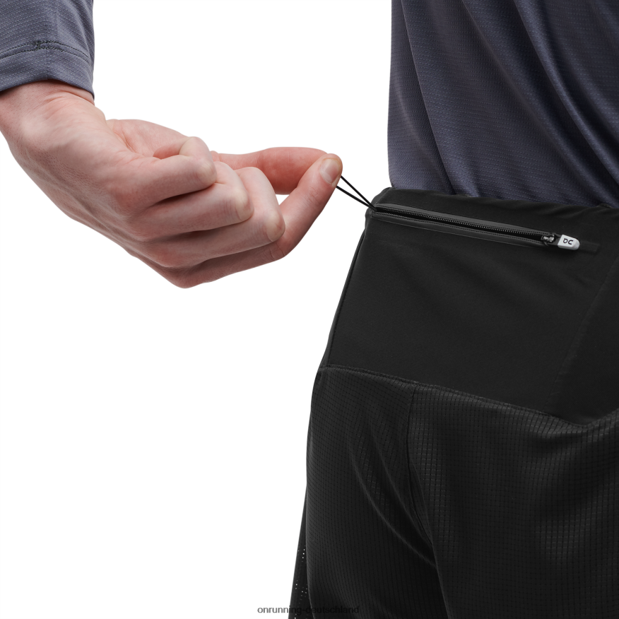 Männer 4TJ868930 Denim/Schwarz 5 leichte Shorts On Running