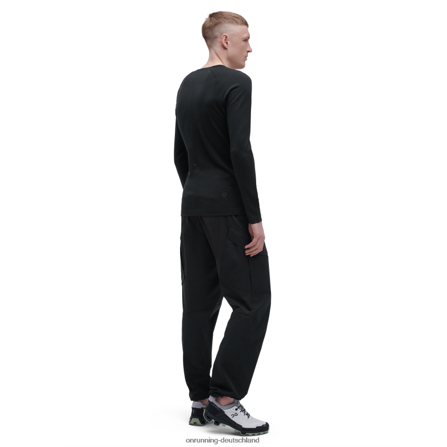 Männer 4TJ868773 Schwarz Merino-Long-T On Running