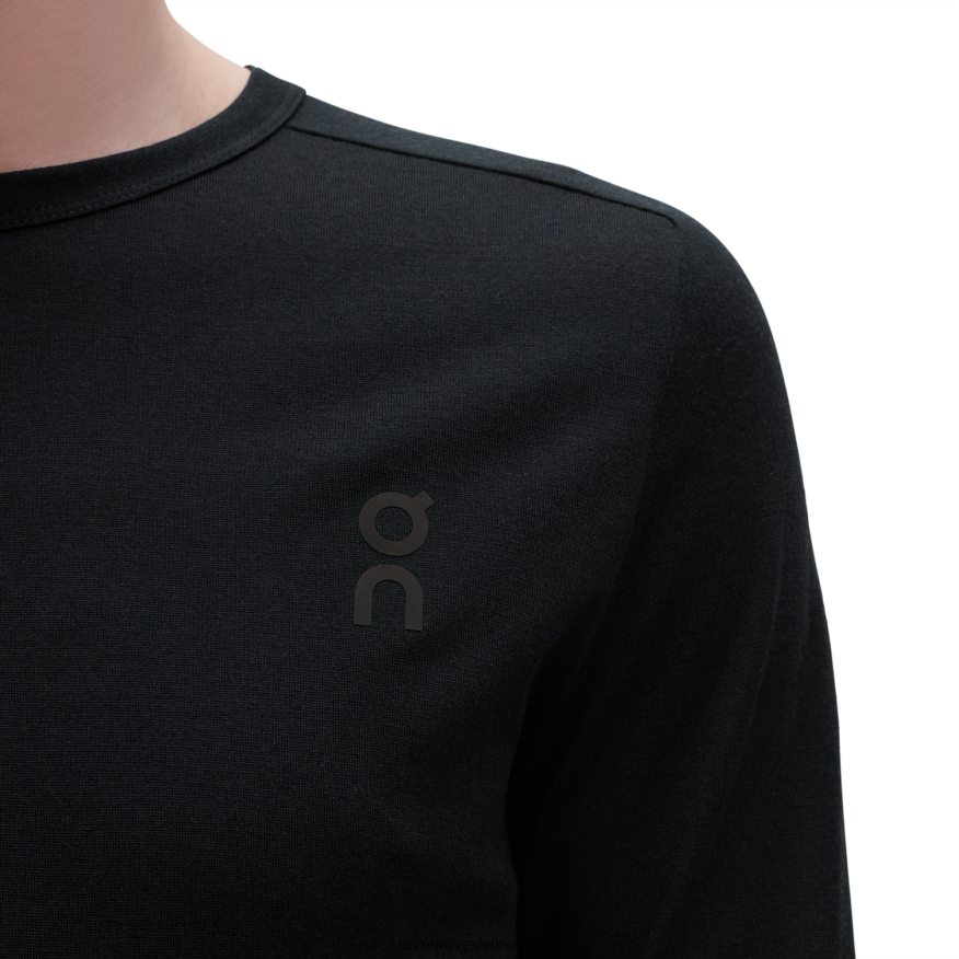 Männer 4TJ868773 Schwarz Merino-Long-T On Running