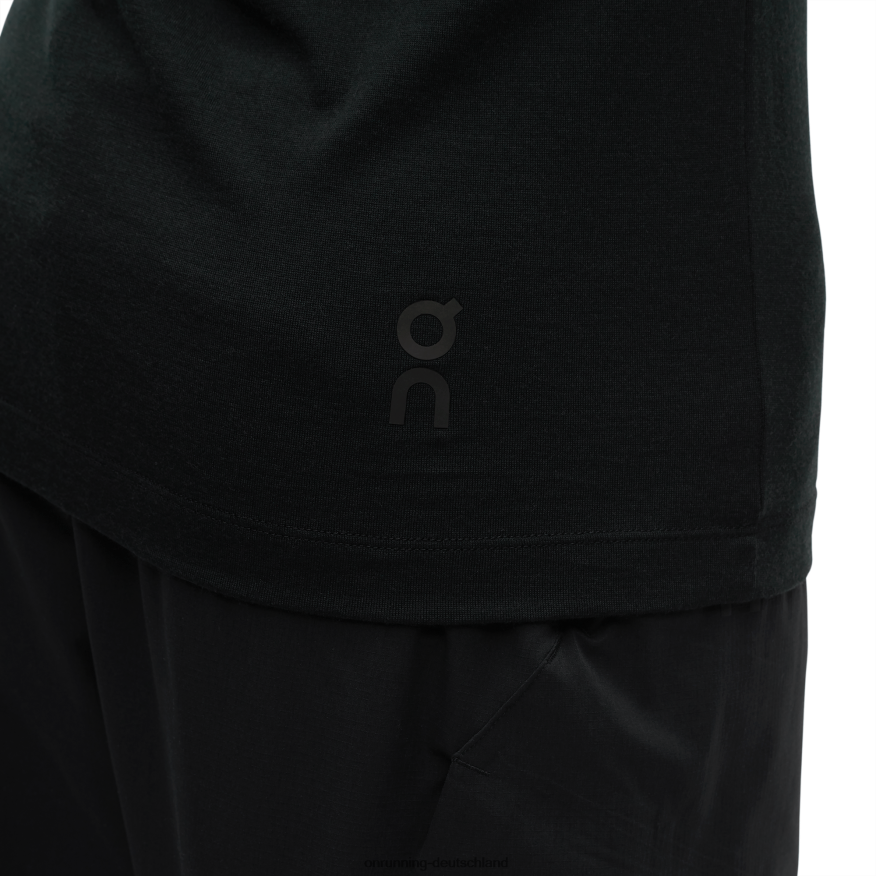 Männer 4TJ868773 Schwarz Merino-Long-T On Running
