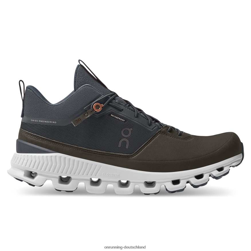 Männer 4TJ868965 Tinte/Braun Cloud Hi wasserdicht On Running