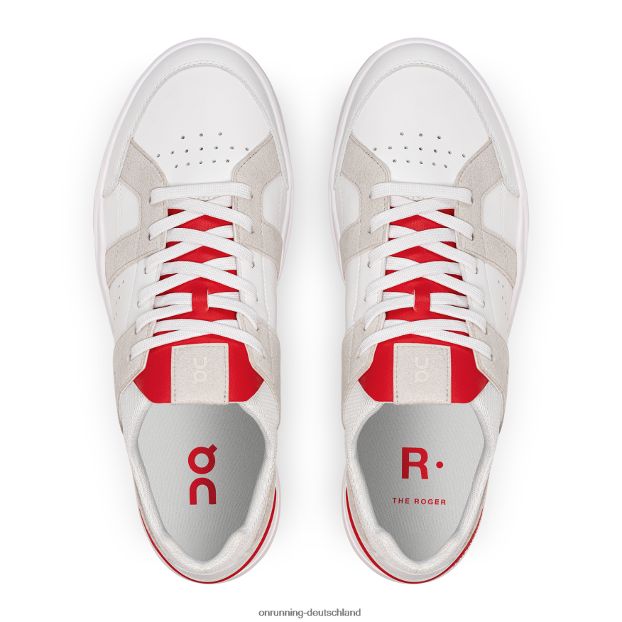 Männer 4TJ868918 weiß Rot Das Roger Clubhaus On Running