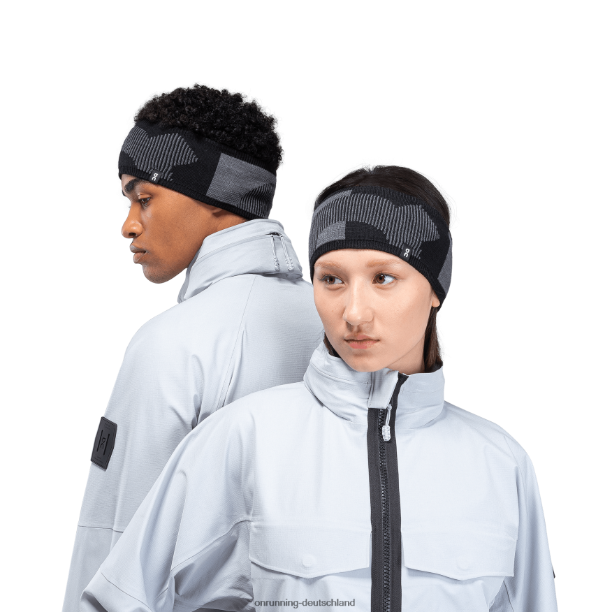 4TJ86897 rock/schwarz Explorer-Merino-Stirnband On Running
