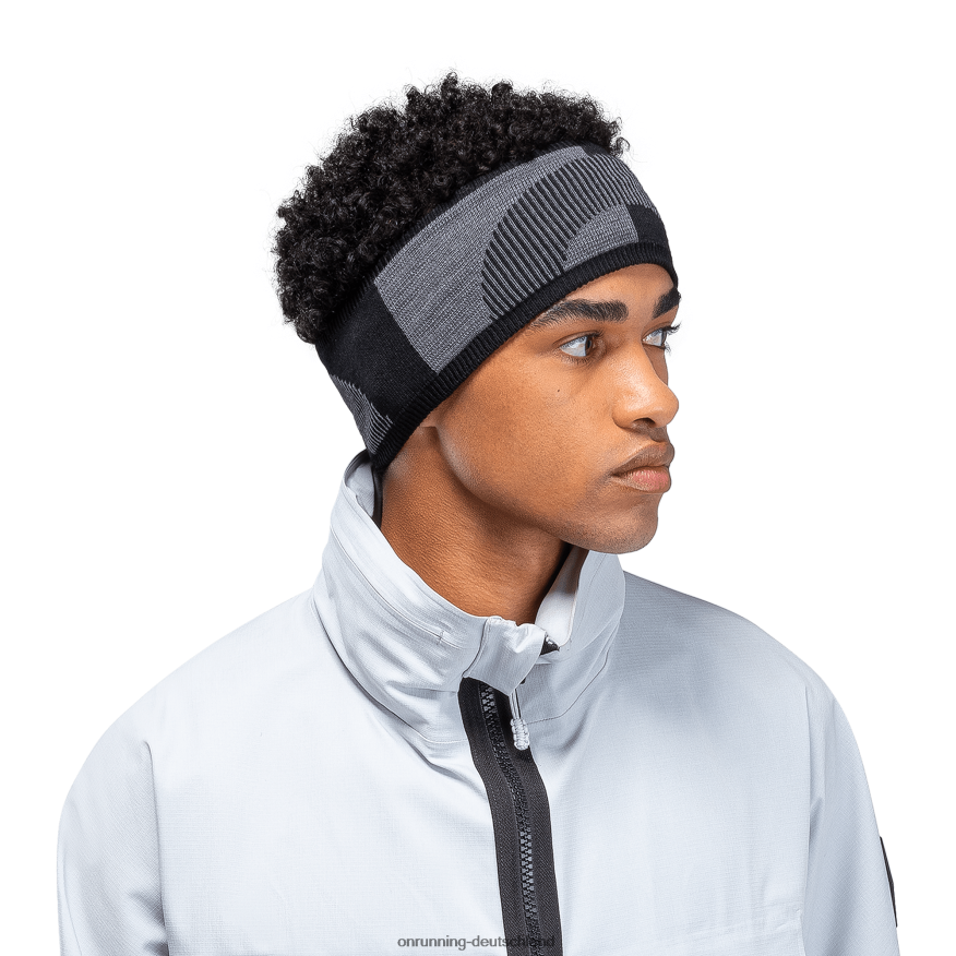 4TJ86897 rock/schwarz Explorer-Merino-Stirnband On Running