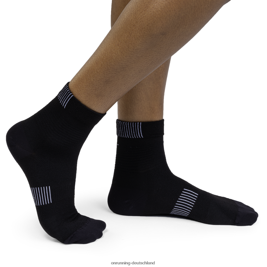 4TJ868501 Schwarz-Weiss Ultraleichte Mittelsocke On Running