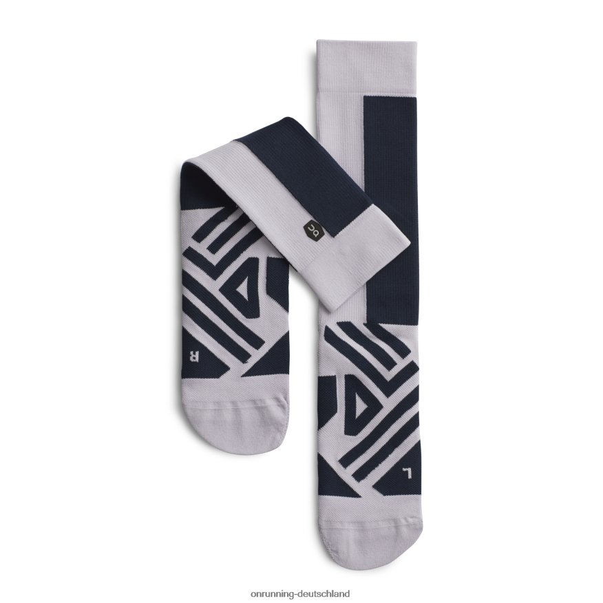 4TJ868514 Marine/Flieder hohe Socke On Running