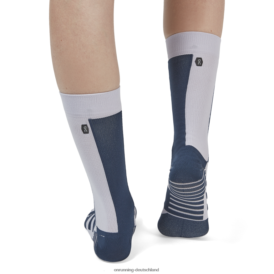 4TJ868514 Marine/Flieder hohe Socke On Running