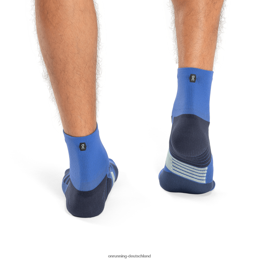 4TJ868710 Kobalt/Denim Performance-Mittelsocke On Running