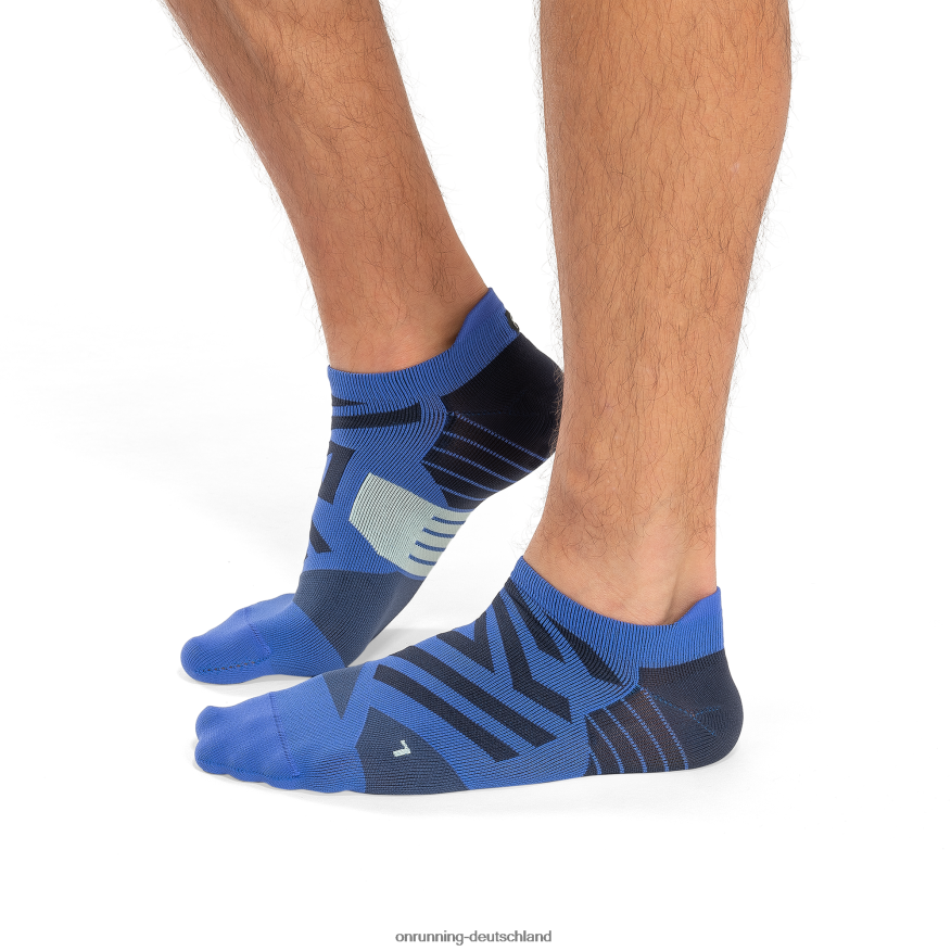 4TJ868748 Kobalt/Denim Performance-Niedrigsocke On Running
