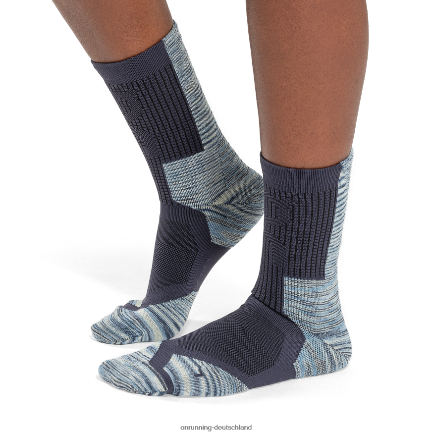 4TJ86880 Mitternacht/Kobalt Explorer-Merino-Socke On Running