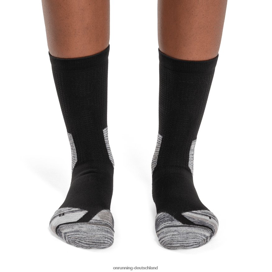 4TJ86881 Schwarz/Gletscher Explorer-Merino-Socke On Running