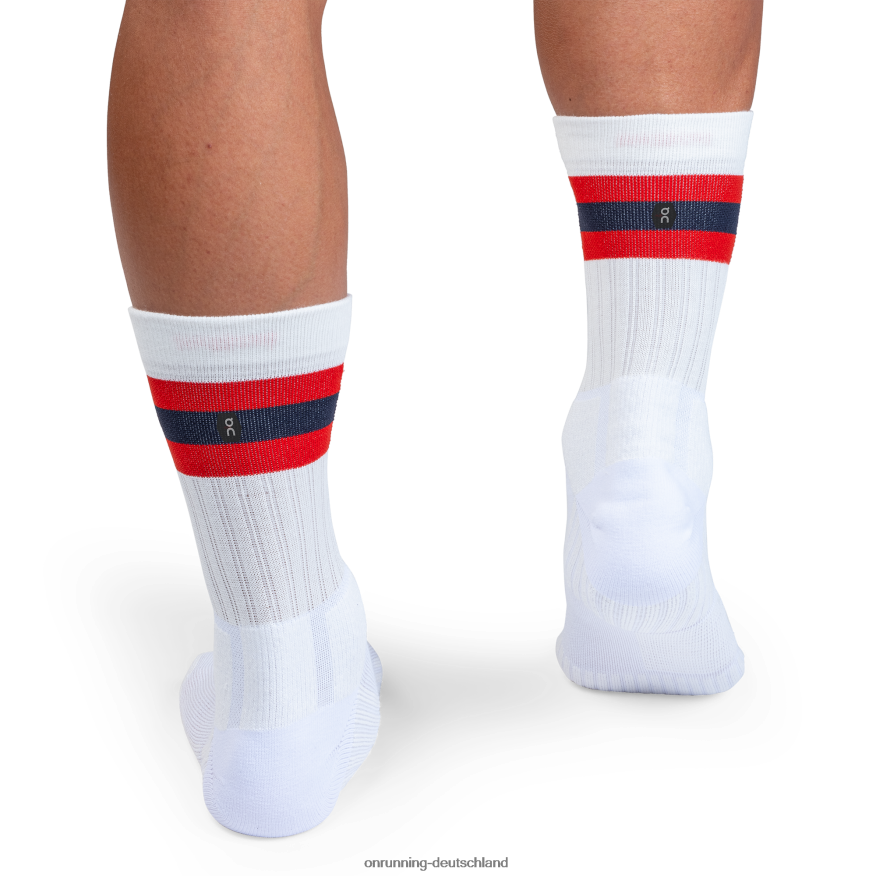 4TJ868949 weiß Rot Tennissocke On Running