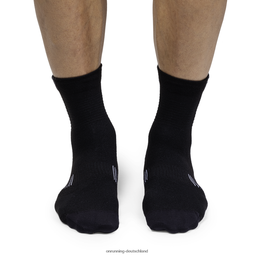 4TJ868951 Schwarz-Weiss Ultraleichte Mittelsocke On Running